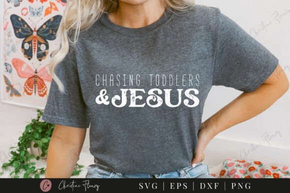 Chasing Toddlers Jesus SVG PNG Review for Real Embroidery Projects