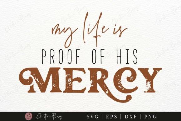 Proof of His Mercy SVG Boho Christian