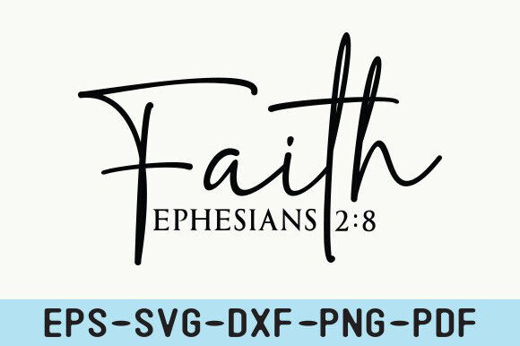 Review of Faith Ephesians 2 8 SVG for Real Embroidery Projects